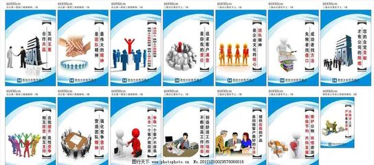 企业文化VI展板图片,企业海报 公司海报 企业展板-图行天下图库